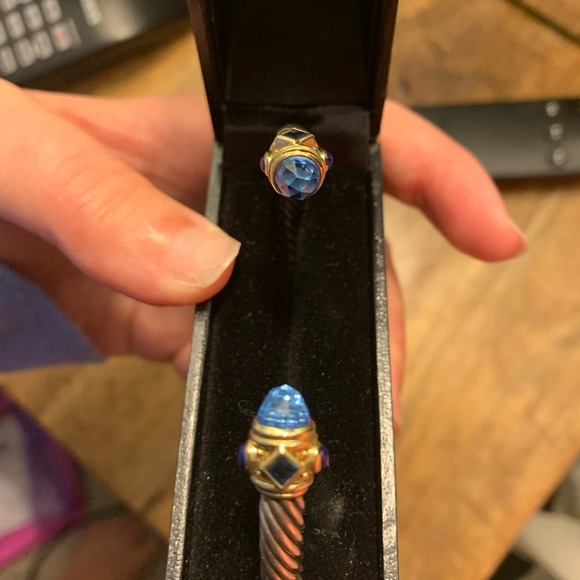 David Yurman Renaissance Bracelet with Blue Topaz - Picture 10 of 10